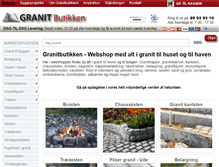 Tablet Screenshot of granitbutikken.dk